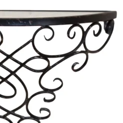 Sale Klassicher Wandtisch Morenza mit schwarzem Metall Tische