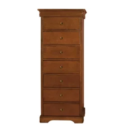 Sale Klassisch gestaltete Hochkommode in Nussbaum - Lemerzi Kommoden