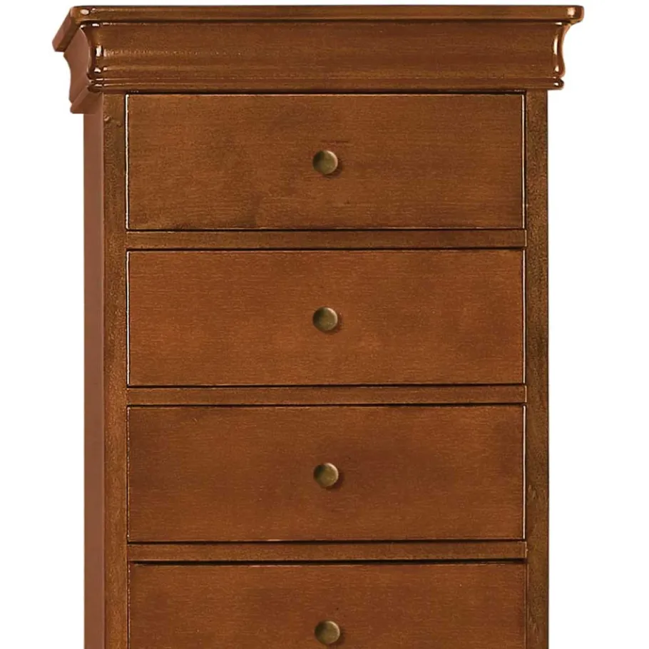 Sale Klassisch gestaltete Hochkommode in Nussbaum - Lemerzi Kommoden