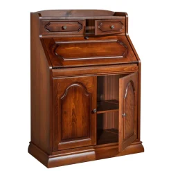 Klassischer Sekretär in Nussbaum - Modicca Highboards|Tische