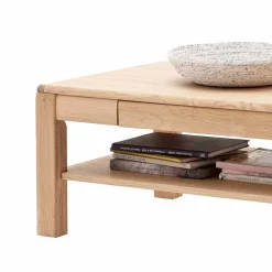 Outlet Klassischer Sofatisch in Eiche Bianco - Vernella Tische