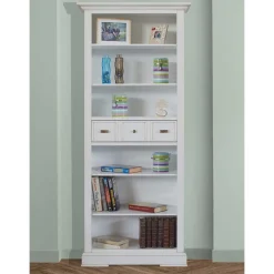 Best Klassisches Bücherregal in Antikweiß - Annot Regale|Vitrinen