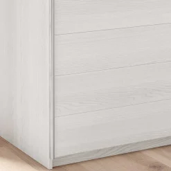 Best Kleiderschrank mit Schwebetüren in Esche Weiß - Pruducia Kleiderschränke|Schränke