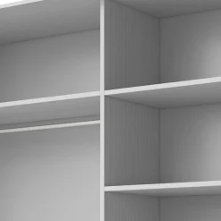 Best Kleiderschrank mit Schwebetüren in Esche Weiß - Pruducia Kleiderschränke|Schränke