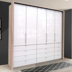 Best Kombi Kleiderschrank mit 12 Schubkästen - Bosays Kleiderschränke|Schränke