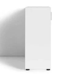 Best Kombi-Kommode in Weiß mit Schwarz - Massa Kommoden