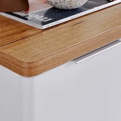 Best Kombi-Kommode in Weiß und Kerneiche - Xuana Tv & Hifi-Möbel