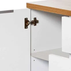 Best Kombi-Kommode in Weiß und Kerneiche - Xuana Tv & Hifi-Möbel