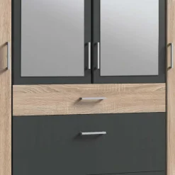 Sale Kombi-Schlafzimmerschrank in Eiche Sägerau - Danah Kleiderschränke|Schränke