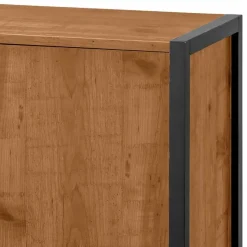 Sale Kommode in Eiche Holzoptik und Schwarz - Lavion Sideboards