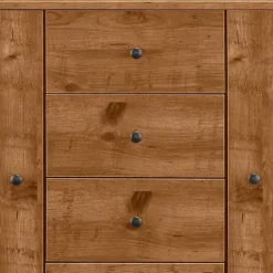 Sale Kommode in Eiche Holzoptik und Schwarz - Lavion Sideboards