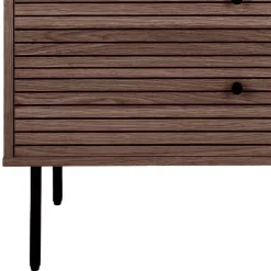 Sale Kommode mit dunklem Furnier in Braun - Wega Kommoden