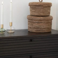 Sale Kommode mit dunklem Furnier in Braun - Wega Kommoden