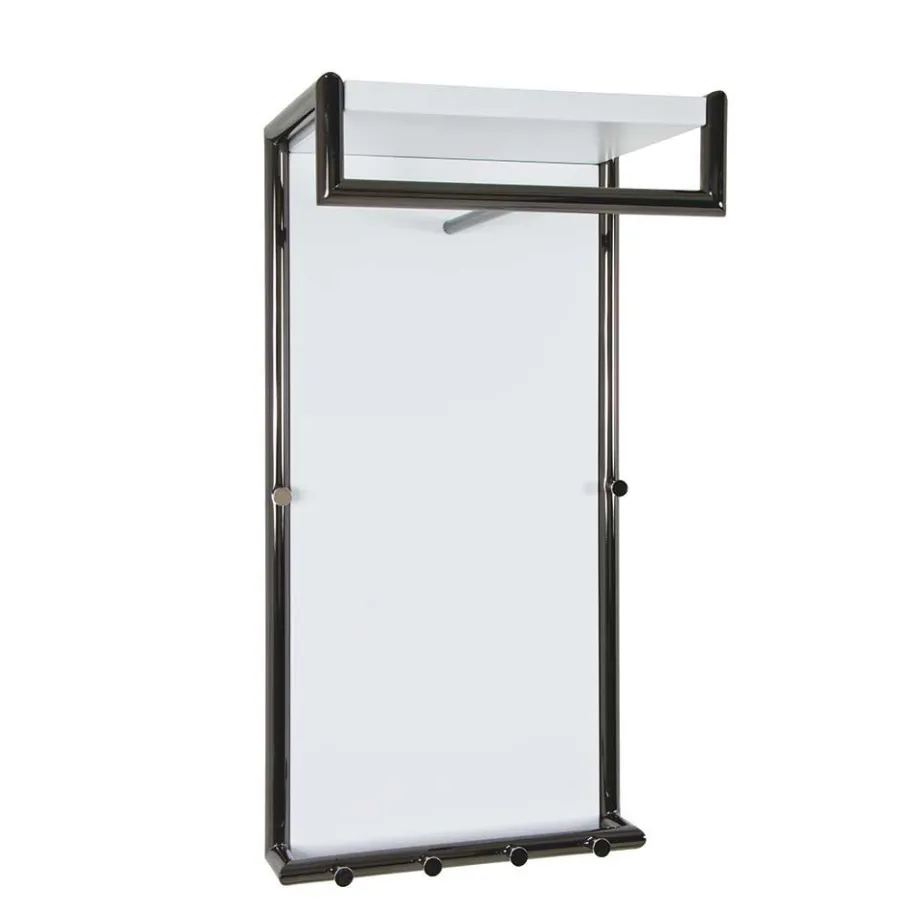 Clearance Kompakte Garderobe zum Aufhängen Fiafanda in Weiß Garderoben