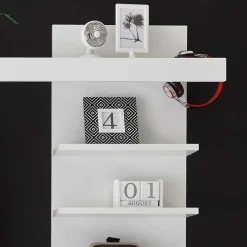 Outlet Kompakte TV Wand in Weiß Hochglanz Mextra mit Lowboard (zweiteilig) Wohnwände