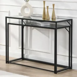 New Konsolentisch Duo in Schwarz - Panfreda (zweiteilig) Tische