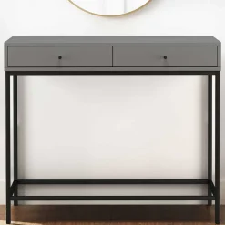 Discount Konsolentisch in Grau mit Schwarz - Lagista Tische