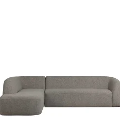 Sale L Sofa im Skandi Design in Grau Chenille - Grandessa Sofas