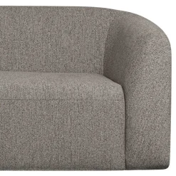 Sale L Sofa im Skandi Design in Grau Chenille - Grandessa Sofas