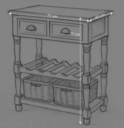 Best Landhaus Beistelltisch Cultures in Weiß Tische