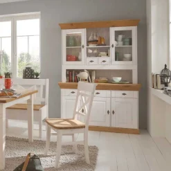 Sale Landhaus Buffetvitrine Sibiuta in Weiß Kommoden