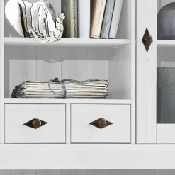 Sale Landhaus Buffetvitrine Sibiuta in Weiß Kommoden