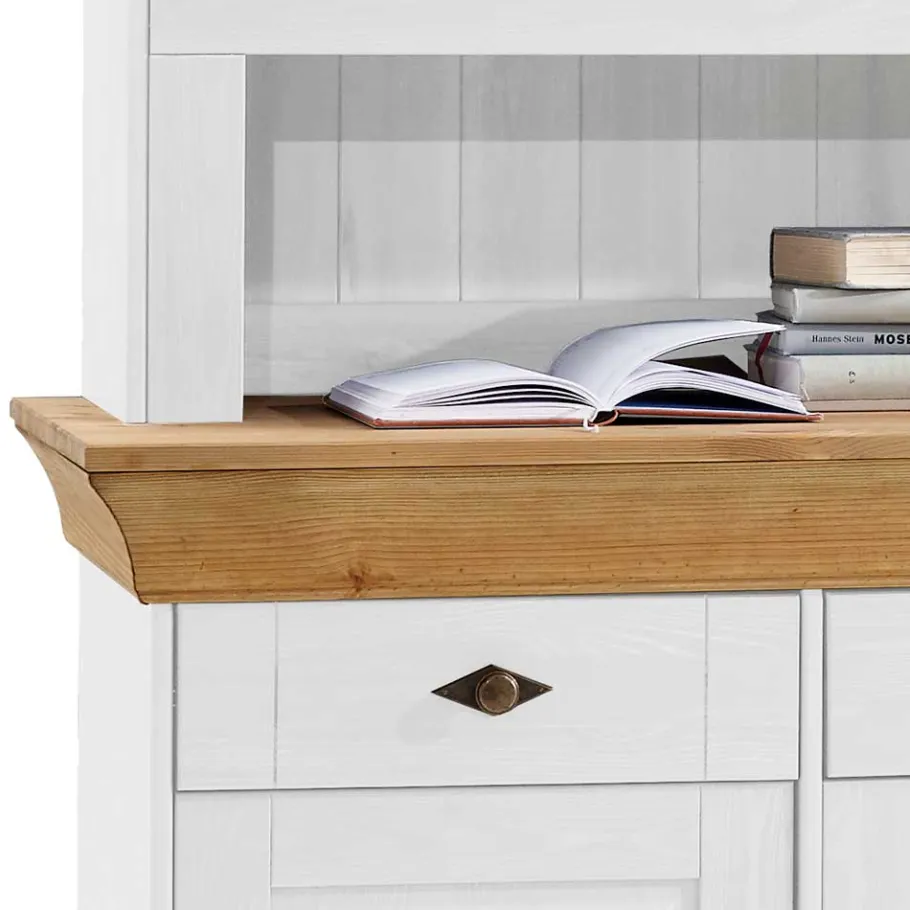 Sale Landhaus Buffetvitrine Sibiuta in Weiß Kommoden