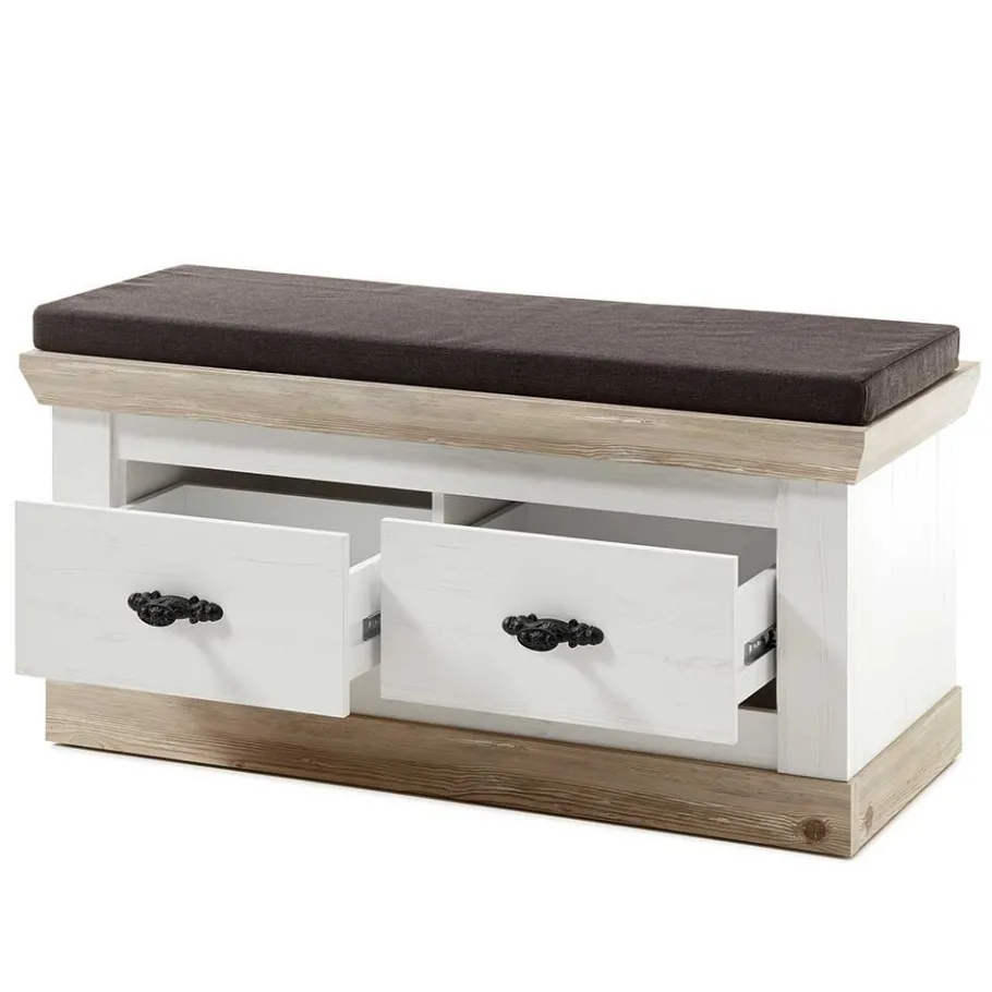 Best Landhaus Dielenmöbel Kombination - Nedita I (fünfteilig) Garderoben