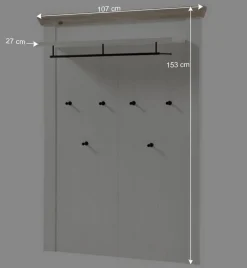 Best Landhaus Dielenmöbel Kombination - Nedita I (fünfteilig) Garderoben