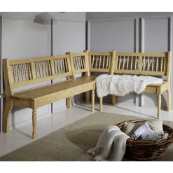 Outlet Landhaus Eckbank Estern aus Fichte Massivholz Sitzbank