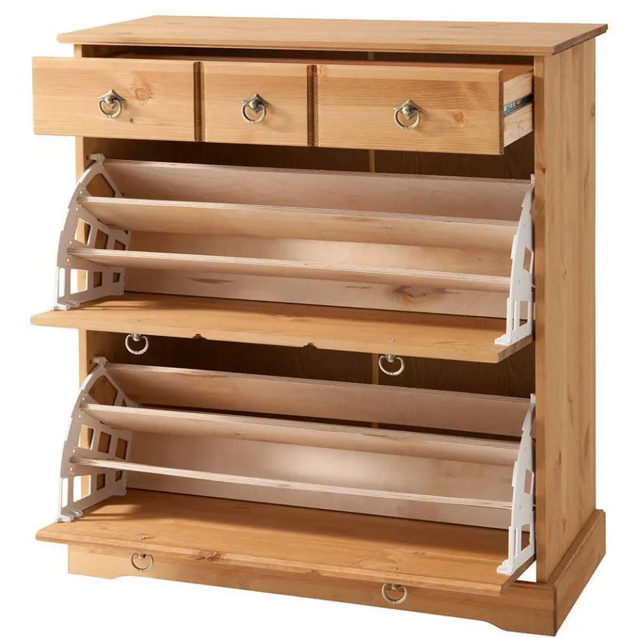 Best Landhaus Garderobenmöbel Kombination - Edranov (vierteilig) Garderoben