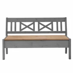 Best Landhaus Holzbank Jytte drei Sitzplätze Sitzbank