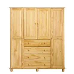 Sale Landhaus Kleiderschrank aus Kiefernholz - Lajuna Kleiderschränke|Schränke