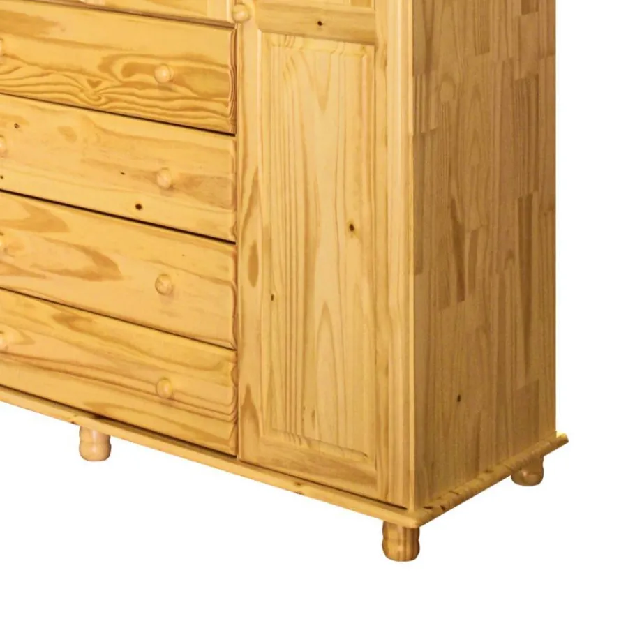 Sale Landhaus Kleiderschrank aus Kiefernholz - Lajuna Kleiderschränke|Schränke