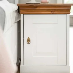 Sale Landhaus Nachtschrank mit Drehtür - Varicano Kommoden