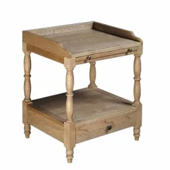 Best Landhaus Nachttisch in teilmassiver Eiche Vintage Taunton mit Schublade Kommoden