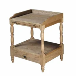 Best Landhaus Nachttisch in teilmassiver Eiche Vintage Taunton mit Schublade Kommoden