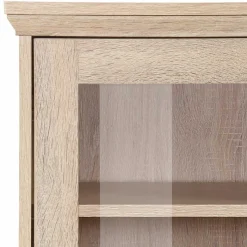 Best Landhaus Optik Highboard mit 2 Glastüren - Rienva Highboards