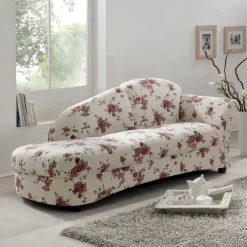 Best Landhaus Recamiere mit Blumen Stoff - Nitesa Sofas