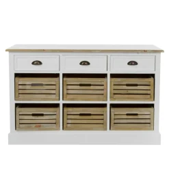 Best Landhaus Sideboard Calavon mit Körben Sideboards