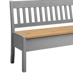 Best Landhaus Sitzbank in Grau mit Natur - Ziamora Sitzbank