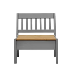 Best Landhaus Sitzbank in Grau mit Natur - Ziamora Sitzbank