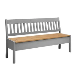 Best Landhaus Sitzbank in Grau mit Natur - Ziamora Sitzbank