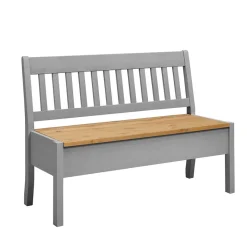 Best Landhaus Sitzbank in Grau mit Natur - Ziamora Sitzbank