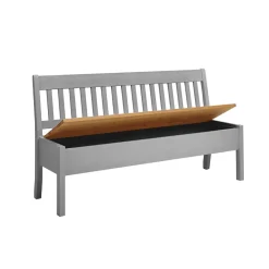 Best Landhaus Sitzbank in Grau mit Natur - Ziamora Sitzbank