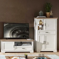 Outlet Landhaus TV Bank & Highboard - Sinolita (zweiteilig) Wohnwände