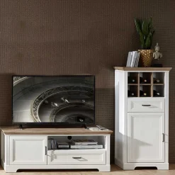Best Landhaus TV Board & Hochkommode - Sinolita (zweiteilig) Wohnwände