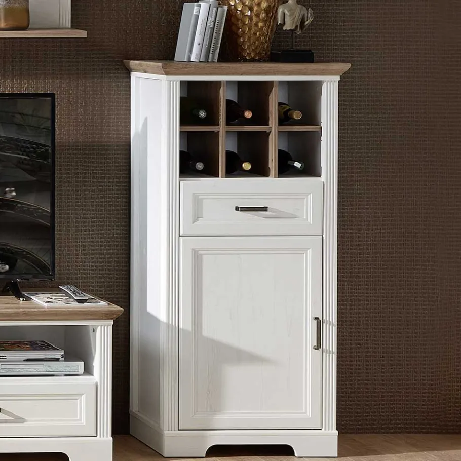 New Landhaus TV Wohnmöbel Kombi - Sinolita (dreiteilig) Wohnwände