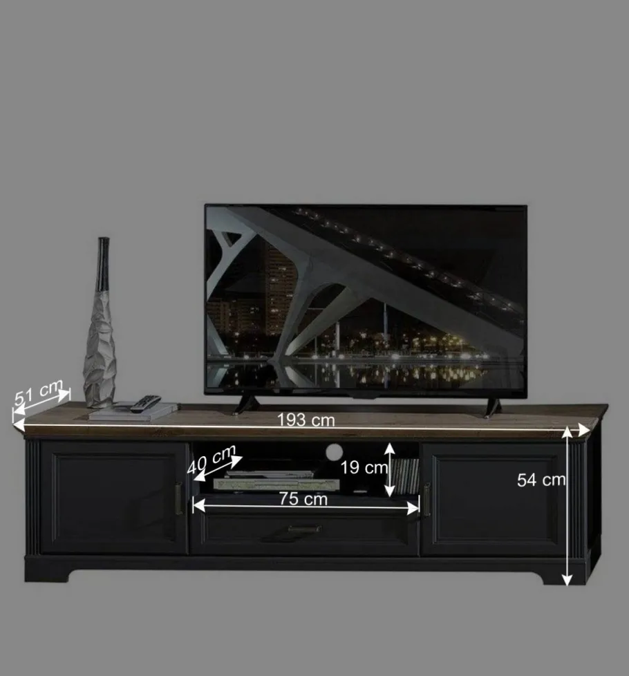 Landhaus TV Wohnmöbel Set - Thumbs (dreiteilig) Wohnwände