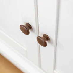 Best Landhaus Vitrinenschrank aus Kiefer zweifarbig - Zalya Schränke